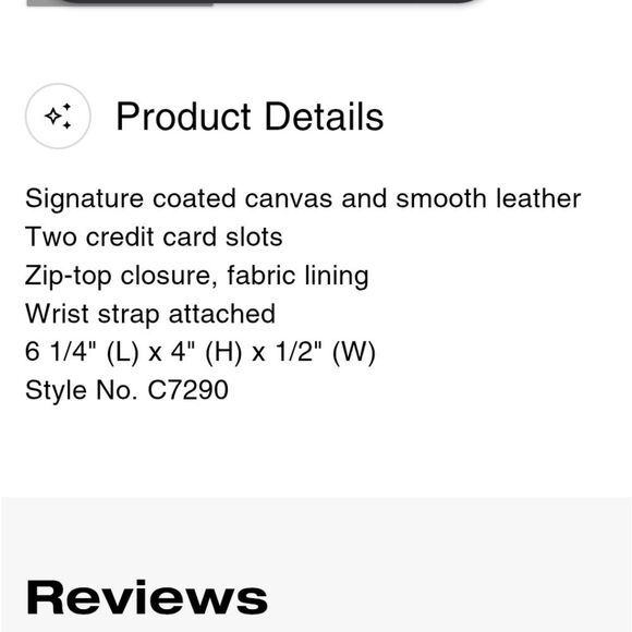 Like New! Coach Signature Brown Wristlet with Pink Accent Good Times - Picture 4 of 11